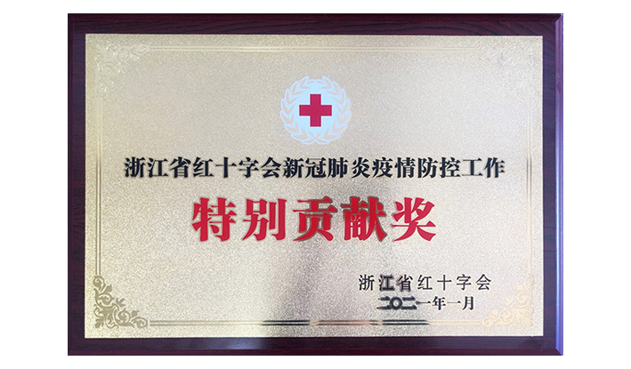 浙江省红十字会授予mg冰球突破“新冠疫情防控出格贡献奖”